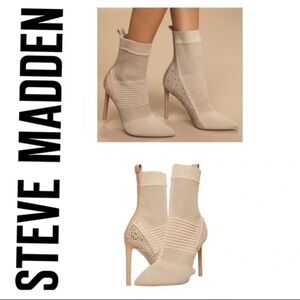 Steve Madden Cream Heels with Stiletto Elegance